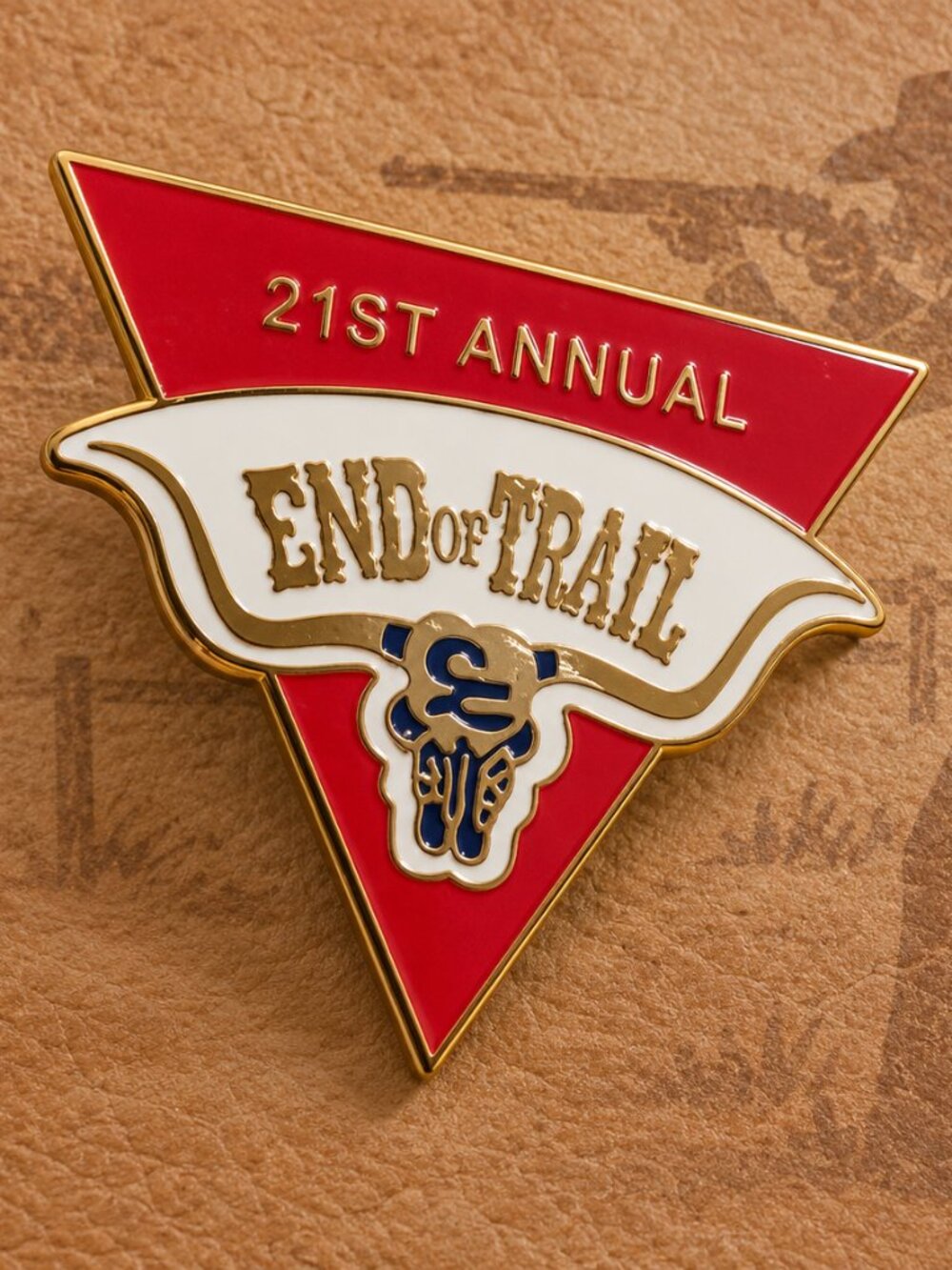 SASS 2002 End Of Trail Competition Vintage Lapel Pin - Cowboy Shooting Society